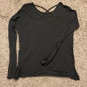 XS long sleeved shirt with back cut out from Hollister
